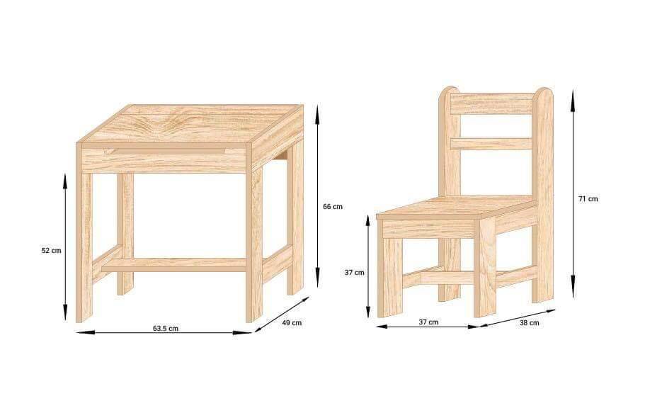 โต๊ะเก้าอี้นักเรียนแบบสั่งทำ